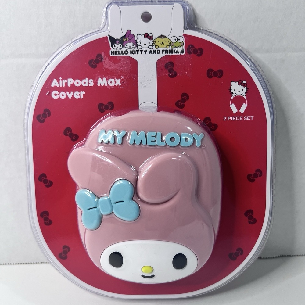 Sanrio Hello Kitty My Melody AirPods Max Silicone Case Cover Pink 2 Piece Set
